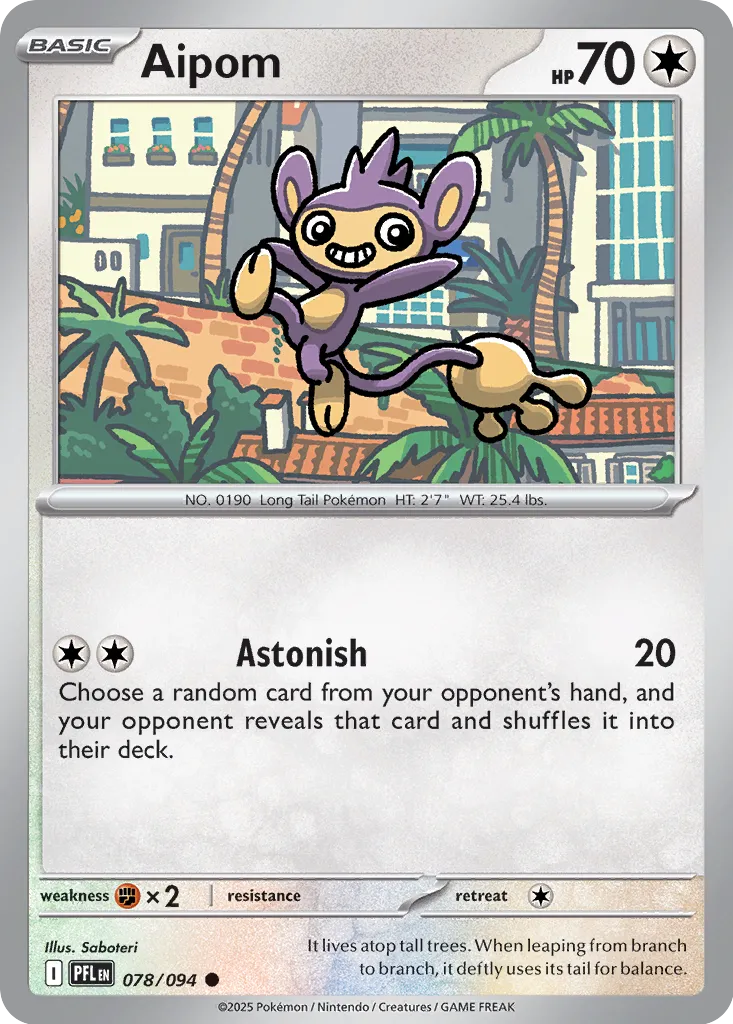 Aipom 078/094 (ME02: Phantasmal Flames)  | Good Games Adelaide SA