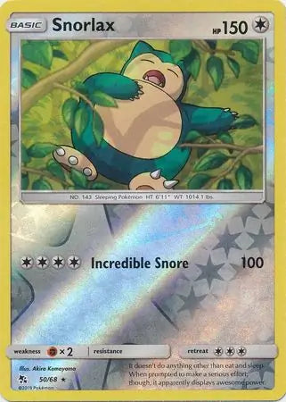 Snorlax 50/68 (Hidden Fates)  - Reverse Holofoil | Good Games Adelaide SA