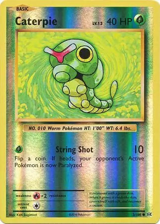 Caterpie 3/108 (XY - Evolutions)  - Reverse Holofoil | Good Games Adelaide SA