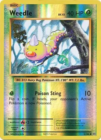 Weedle 5/108 (XY - Evolutions)  - Reverse Holofoil | Good Games Adelaide SA