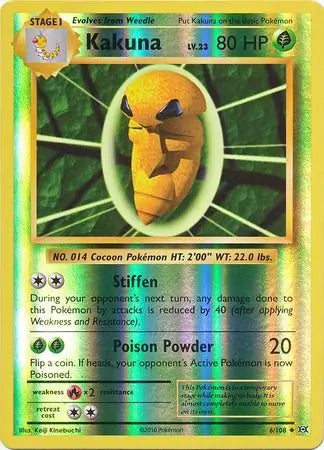 Kakuna 6/108 (XY - Evolutions)  - Reverse Holofoil | Good Games Adelaide SA