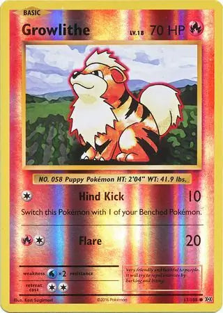 Growlithe 17/108 (XY - Evolutions)  - Reverse Holofoil | Good Games Adelaide SA