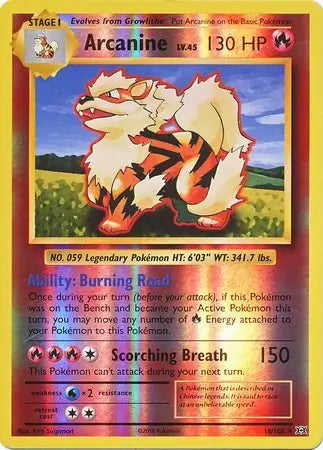 Arcanine 18/108 (XY - Evolutions)  - Reverse Holofoil | Good Games Adelaide SA