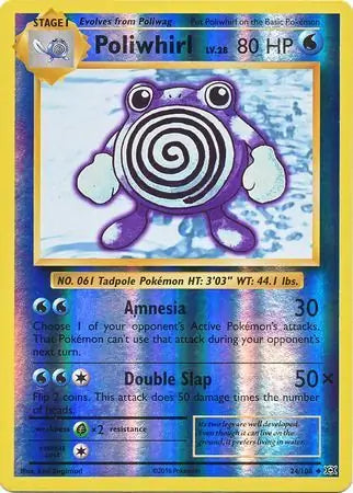 Poliwhirl 24/108 (XY - Evolutions)  - Reverse Holofoil | Good Games Adelaide SA
