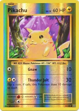 Pikachu 35/108 (XY - Evolutions)  - Reverse Holofoil | Good Games Adelaide SA