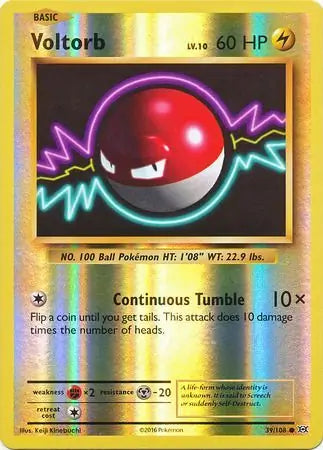 Voltorb 39/108 (XY - Evolutions)  - Reverse Holofoil | Good Games Adelaide SA