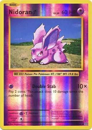 Nidoran M 43/108 (XY - Evolutions)  - Reverse Holofoil | Good Games Adelaide SA