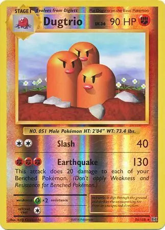 Dugtrio 56/108 (XY - Evolutions)  - Reverse Holofoil | Good Games Adelaide SA