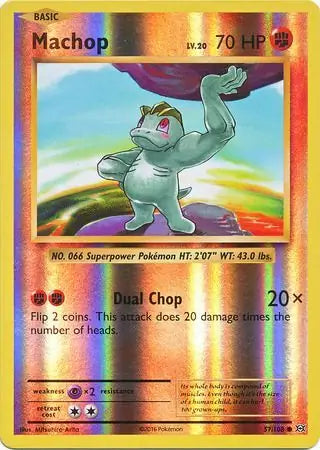 Machop 57/108 (XY - Evolutions)  - Reverse Holofoil | Good Games Adelaide SA