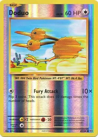 Doduo 69/108 (XY - Evolutions)  - Reverse Holofoil | Good Games Adelaide SA