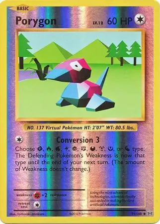Porygon 71/108 (XY - Evolutions)  - Reverse Holofoil | Good Games Adelaide SA