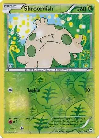 Shroomish 6/111 (XY - Furious Fists)  - Reverse Holofoil | Good Games Adelaide SA