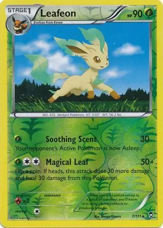Leafeon 7/111 (XY - Furious Fists)  - Reverse Holofoil | Good Games Adelaide SA