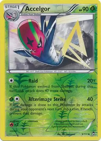 Accelgor 9/111 (XY - Furious Fists)  - Reverse Holofoil | Good Games Adelaide SA