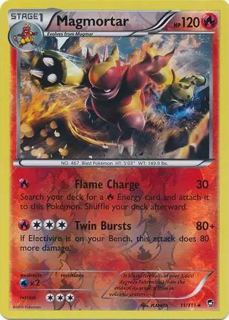 Magmortar 11/111 (XY - Furious Fists)  - Reverse Holofoil | Good Games Adelaide SA