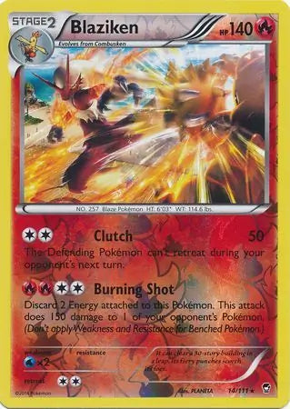 Blaziken 14/111 (XY - Furious Fists)  - Reverse Holofoil | Good Games Adelaide SA