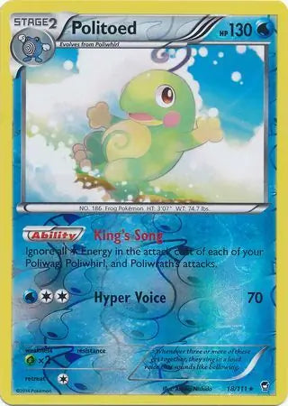 Politoed 18/111 (XY - Furious Fists)  - Reverse Holofoil | Good Games Adelaide SA