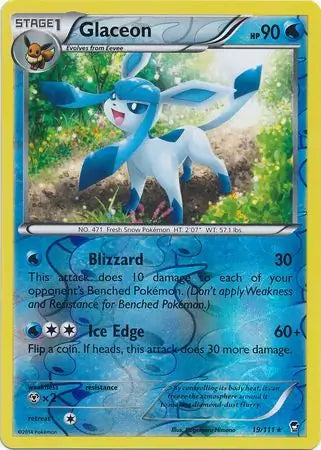 Glaceon 19/111 (XY - Furious Fists)  - Reverse Holofoil | Good Games Adelaide SA
