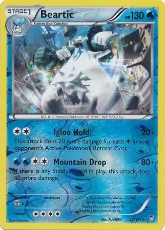 Beartic 22/111 (XY - Furious Fists)  - Reverse Holofoil | Good Games Adelaide SA