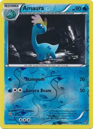 Amaura 25/111 (XY - Furious Fists)  - Reverse Holofoil | Good Games Adelaide SA