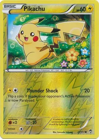 Pikachu 27/111 (XY - Furious Fists)  - Reverse Holofoil | Good Games Adelaide SA