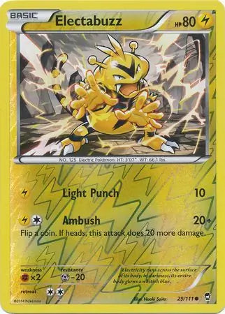 Electabuzz 29/111 (XY - Furious Fists)  - Reverse Holofoil | Good Games Adelaide SA