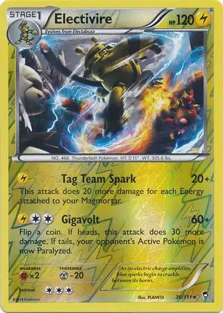 Electivire 30/111 (XY - Furious Fists)  - Reverse Holofoil | Good Games Adelaide SA