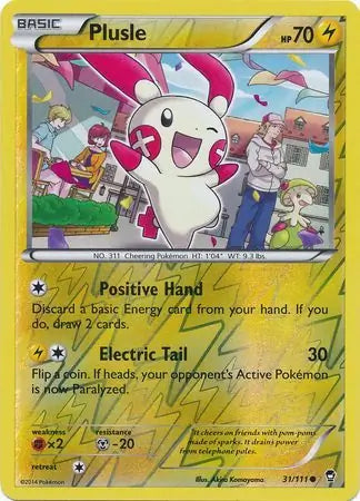 Plusle 31/111 (XY - Furious Fists)  - Reverse Holofoil | Good Games Adelaide SA