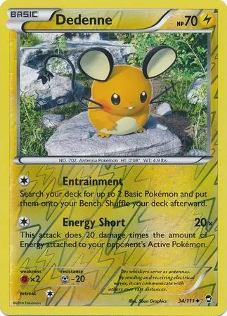 Dedenne 34/111 (XY - Furious Fists)  - Reverse Holofoil | Good Games Adelaide SA