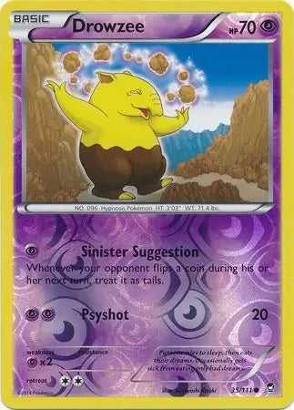Drowzee 35/111 (XY - Furious Fists)  - Reverse Holofoil | Good Games Adelaide SA