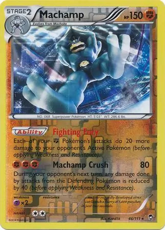 Machamp 46/111 (XY - Furious Fists)  - Reverse Holofoil | Good Games Adelaide SA