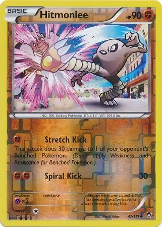 Hitmonlee 47/111 (XY - Furious Fists)  - Reverse Holofoil | Good Games Adelaide SA