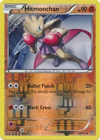 Hitmonchan 48/111 (XY - Furious Fists)  - Reverse Holofoil | Good Games Adelaide SA
