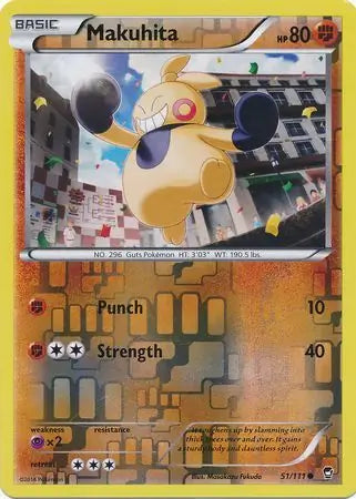 Makuhita 51/111 (XY - Furious Fists)  - Reverse Holofoil | Good Games Adelaide SA
