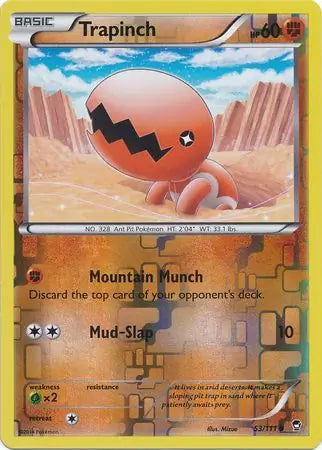 Trapinch 53/111 (XY - Furious Fists)  - Reverse Holofoil | Good Games Adelaide SA
