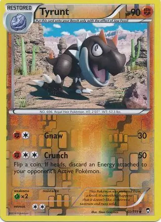 Tyrunt 61/111 (XY - Furious Fists)  - Reverse Holofoil | Good Games Adelaide SA