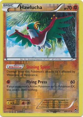 Hawlucha 63/111 (XY - Furious Fists)  - Reverse Holofoil | Good Games Adelaide SA