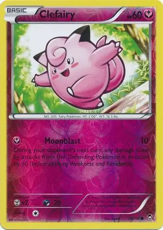 Clefairy 70 70/111 (XY - Furious Fists)  - Reverse Holofoil | Good Games Adelaide SA