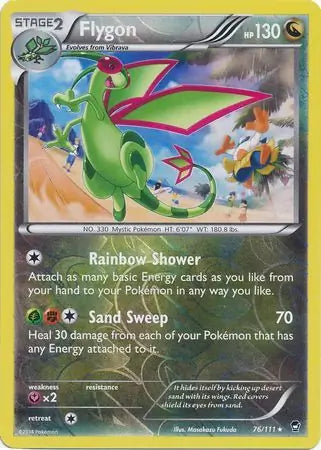 Flygon 76/111 (XY - Furious Fists)  - Reverse Holofoil | Good Games Adelaide SA