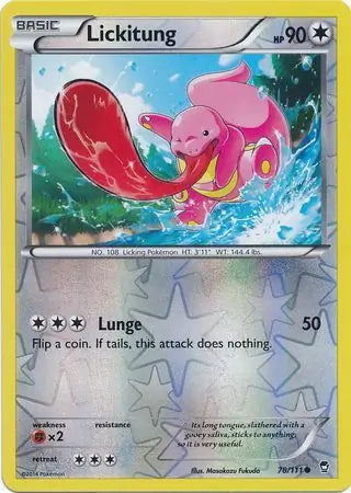 Lickitung 78/111 (XY - Furious Fists)  - Reverse Holofoil | Good Games Adelaide SA