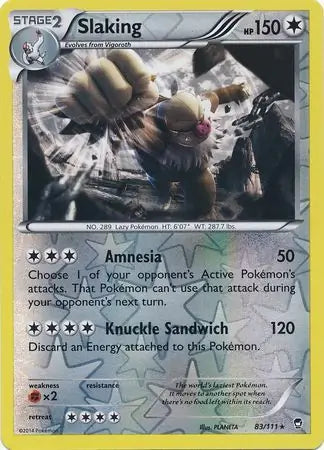 Slaking 83/111 (XY - Furious Fists)  - Reverse Holofoil | Good Games Adelaide SA