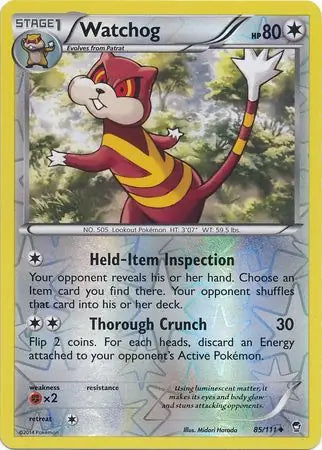 Watchog 85/111 (XY - Furious Fists)  - Reverse Holofoil | Good Games Adelaide SA