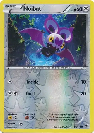 Noibat 87/111 (XY - Furious Fists)  - Reverse Holofoil | Good Games Adelaide SA