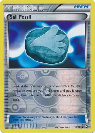 Sail Fossil 98/111 (XY - Furious Fists)  - Reverse Holofoil | Good Games Adelaide SA