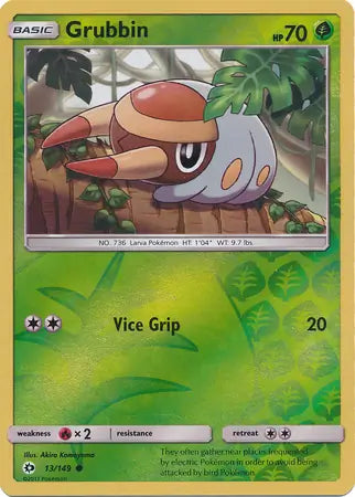 Grubbin 13/149 (SM Base Set)  - Reverse Holofoil | Good Games Adelaide SA