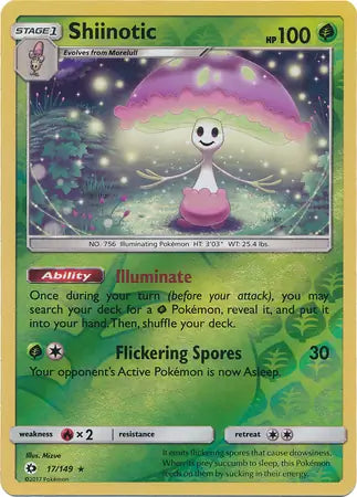 Shiinotic 17/149 (SM Base Set)  - Reverse Holofoil | Good Games Adelaide SA
