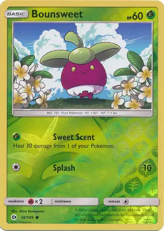 Bounsweet 18/149 (SM Base Set)  - Reverse Holofoil | Good Games Adelaide SA