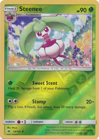 Steenee 19/149 (SM Base Set)  - Reverse Holofoil | Good Games Adelaide SA