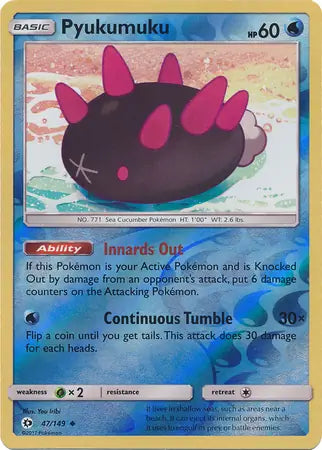 Pyukumuku 47/149 (SM Base Set)  - Reverse Holofoil | Good Games Adelaide SA