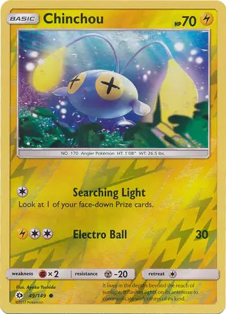 Chinchou 49/149 (SM Base Set)  - Reverse Holofoil | Good Games Adelaide SA